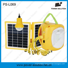 Power Solution Qualified 4500mAh/6V Solar Lantern with Mobile Phone Charger with Solar Light Bulb (PS-L069)